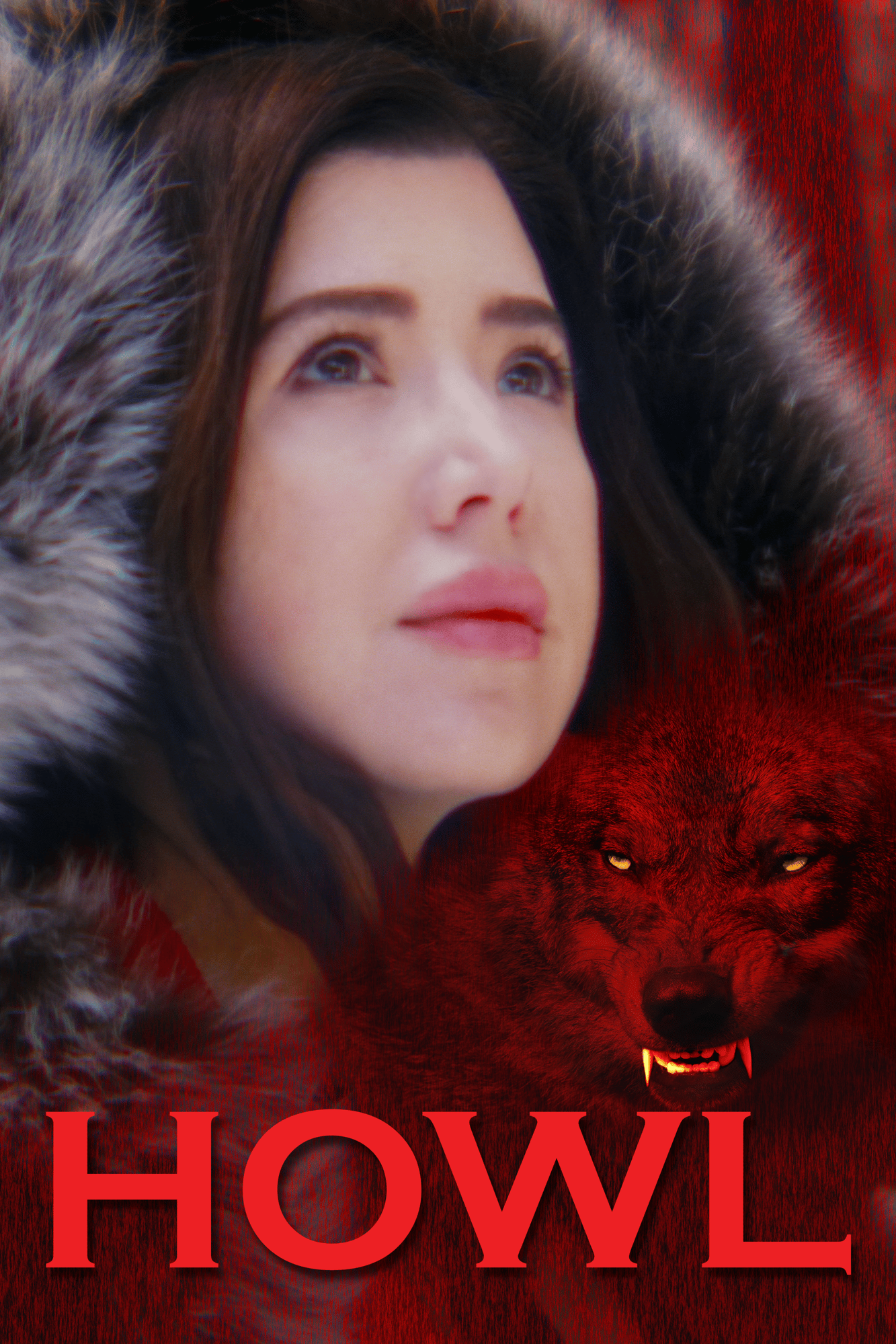 Movie poster for Howl featuring Little Red Riding Hood and a Wolf